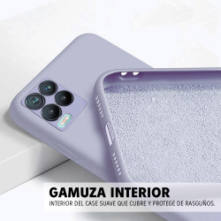 VIVO V25E V27E - CASE GOMA GAMUZA GRIS LAVANDA