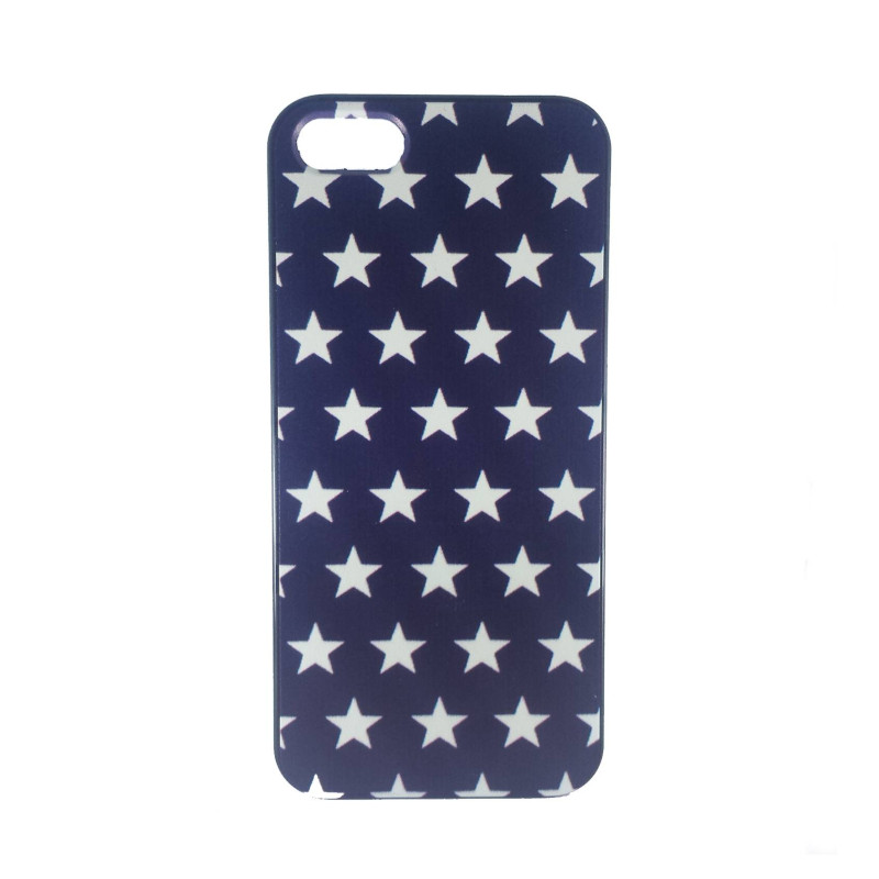 IPHONE 5 5S SE - CASE ACRILICO ESTRELLAS NEGRO