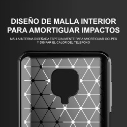 SONY XPERIA 1 II - CASE GOMA FIBRA DE CARBONO NEGRO
