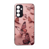 SAMSUNG A55 - CASE GOMA MARIPOSAS NEGRO