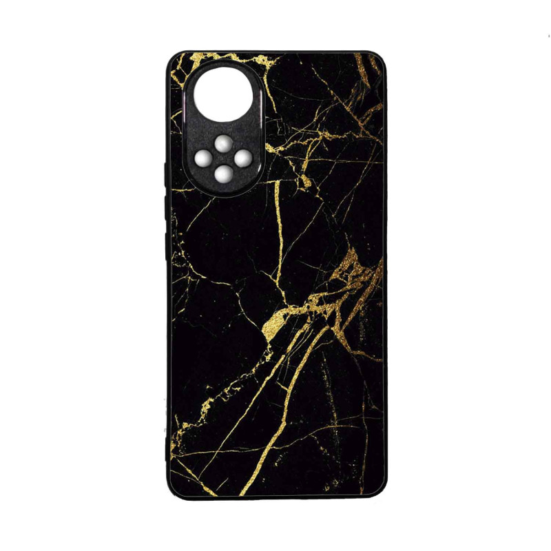 HUAWEI NOVA 9 - CASE GOMA MARMOL DORADO NEGRO