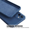 INFINIX NOTE 40 PRO 4G - CASE GOMA GAMUZA AZUL OSCURO