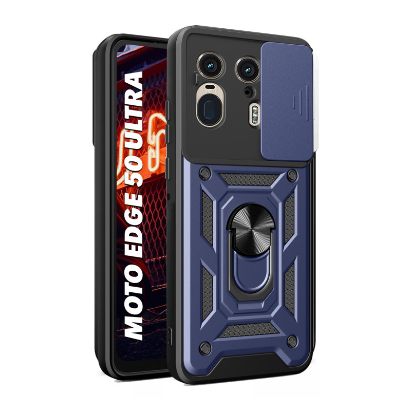 MOTO EDGE 50 ULTRA - CASE ANTISHOCK PARANTE CAM COVER AZUL