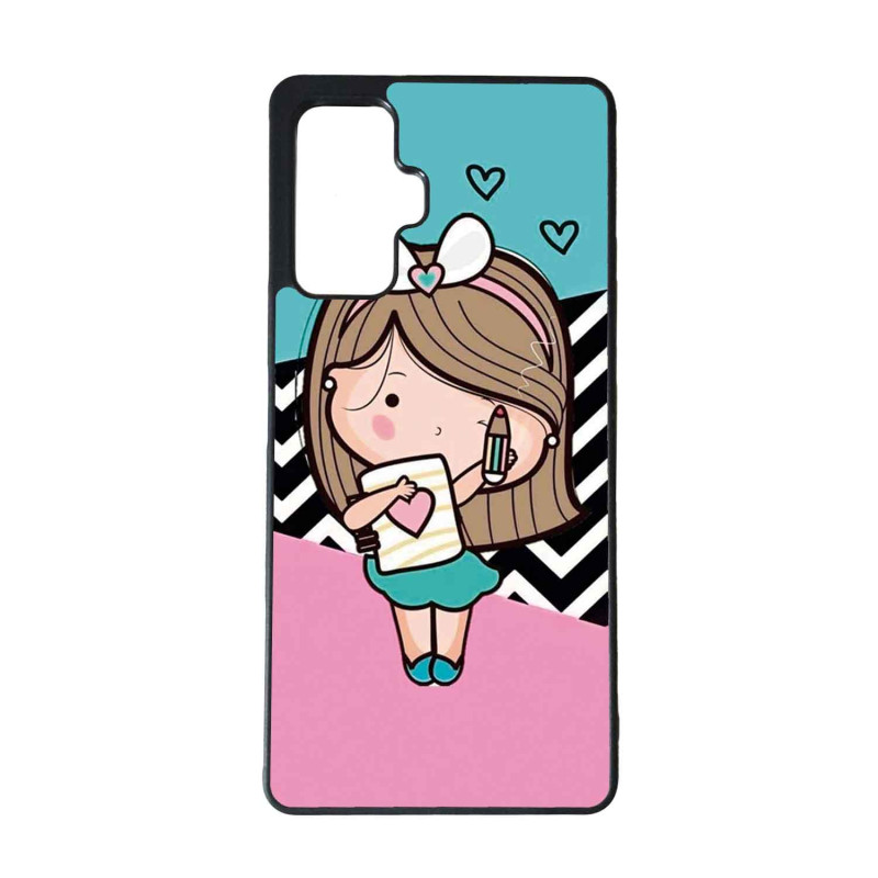 POCO F4 GT - CASE GOMA NIÑA ESTUDIOSA NEGRO