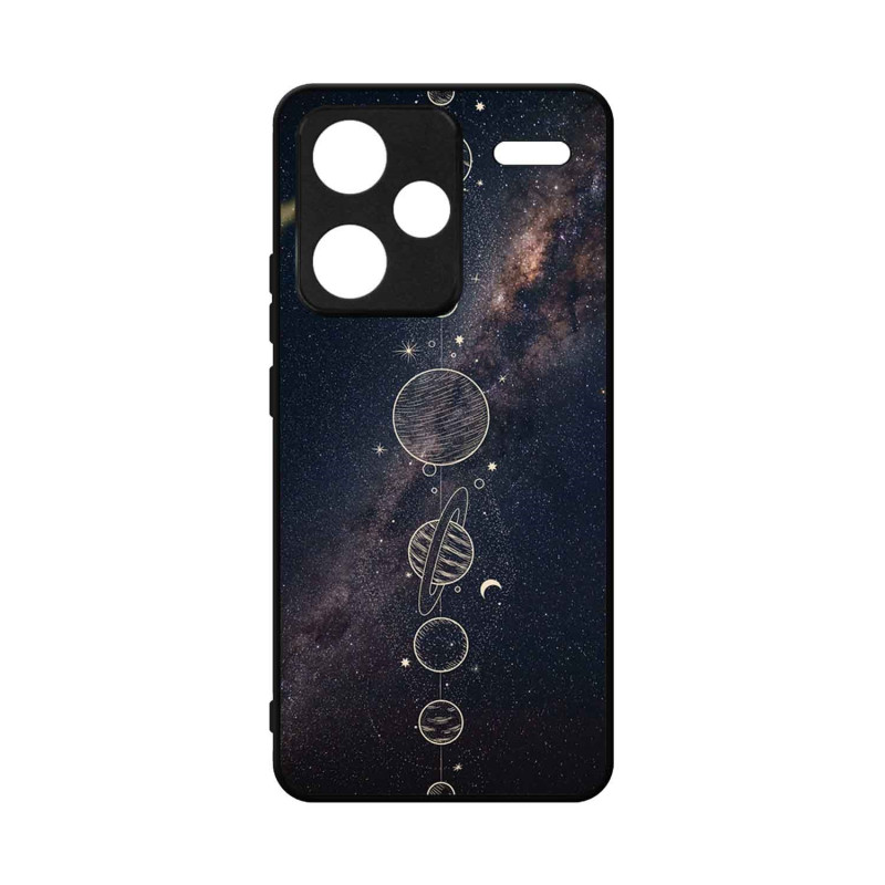 XIAOMI NOTE 13 PRO PLUS 5G - CASE GOMA PLANETAS NEGRO