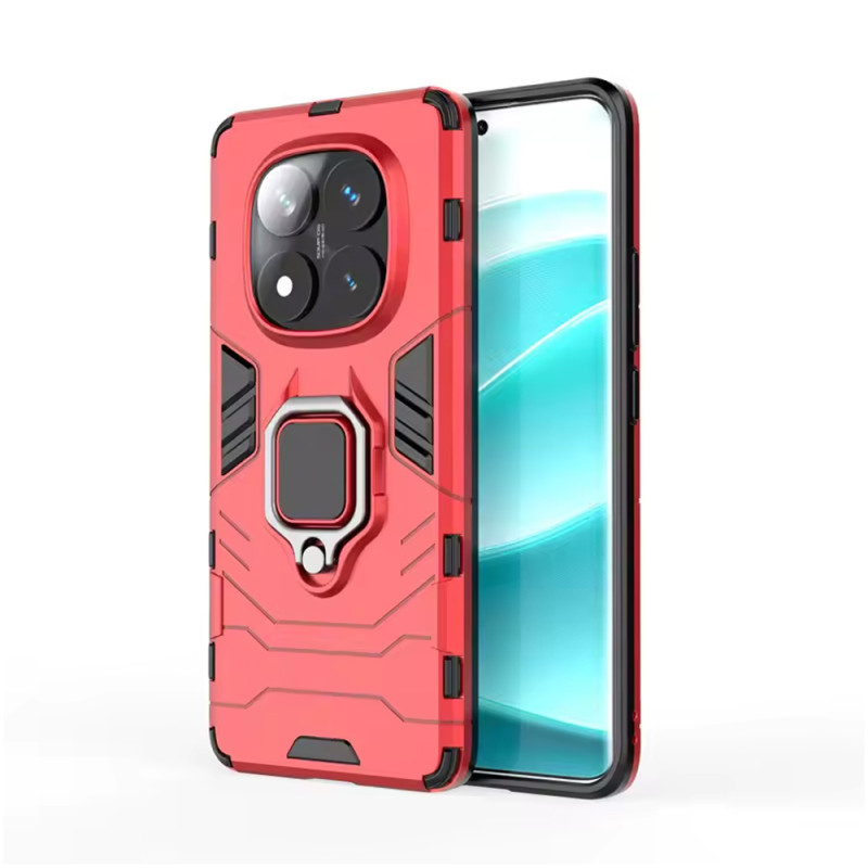 POCO X7 / XIAOMI REDMI NOTE 14 PRO 5G - CASE HIBRIDO ANTISHOCK ROBOT ROJO