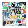 PACK 50 STICKERS VINILO PROGRAMACION SOFTWARE