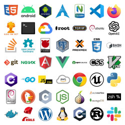 PACK 50 STICKERS VINILO PROGRAMACION SOFTWARE