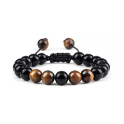 PULSERA CUERDA ONIX NEGRO...