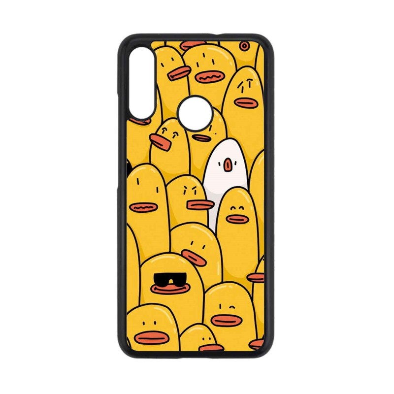 MOTO E6 PLUS - CASE GOMA PATOS NEGRO