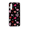 REALME 6 PRO - CASE GOMA CORAZONES NEGRO