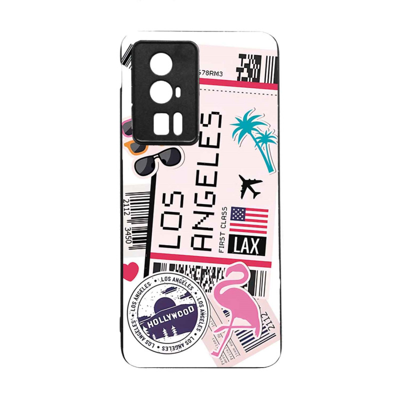 POCO F5 PRO - CASE GOMA LOS ANGELES NEGRO