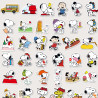 PACK 100 STICKERS VINILO SNOOPY CHARLIE BROWN