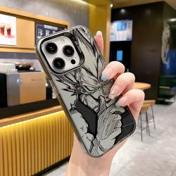 IPHONE 16 PRO - CASE HIBRIDO SO COOL VEGETA SSJ MAJIN PLATA