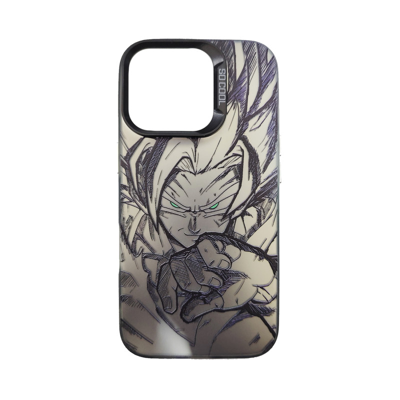 IPHONE 16 - CASE HIBRIDO SO COOL GOKU SSJ PLATA
