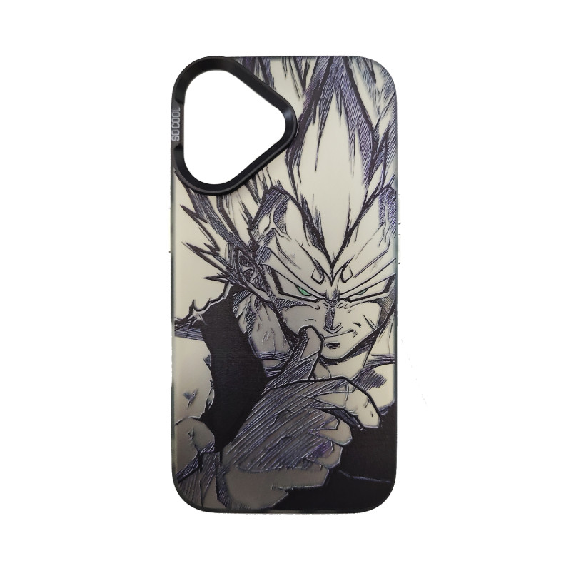 IPHONE 16 - CASE HIBRIDO SO COOL GOKU SSJ PLATA