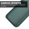 POCO X7 PRO 5G - CASE GOMA GAMUZA VERDE OSCURO