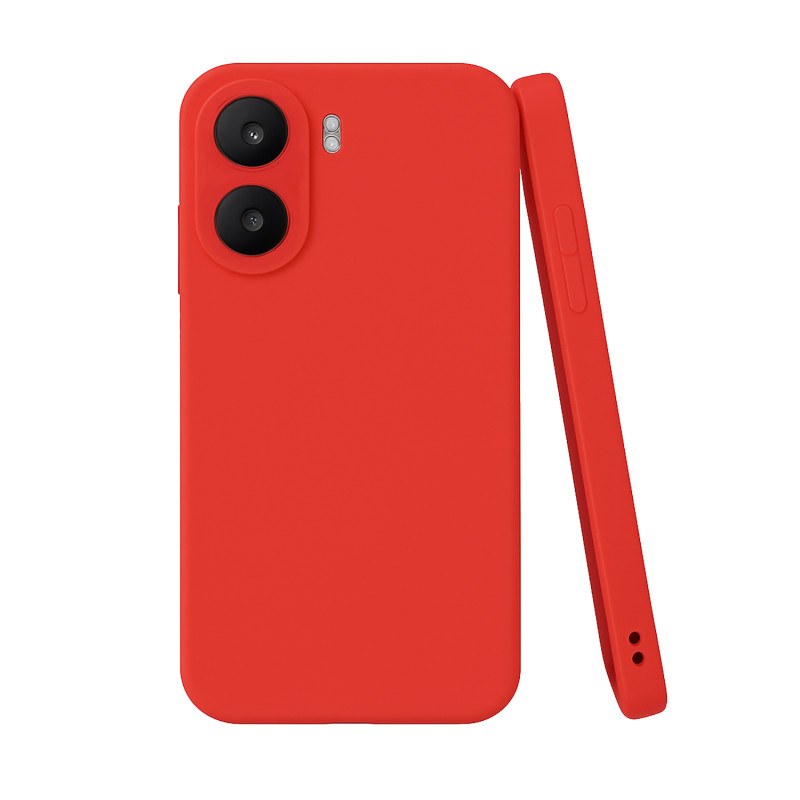 POCO X7 PRO 5G - CASE GOMA GAMUZA ROJO