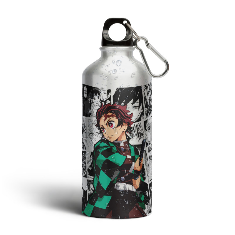 TOMATODO 500ML KIMETSU NO YAIBA PLATEADO