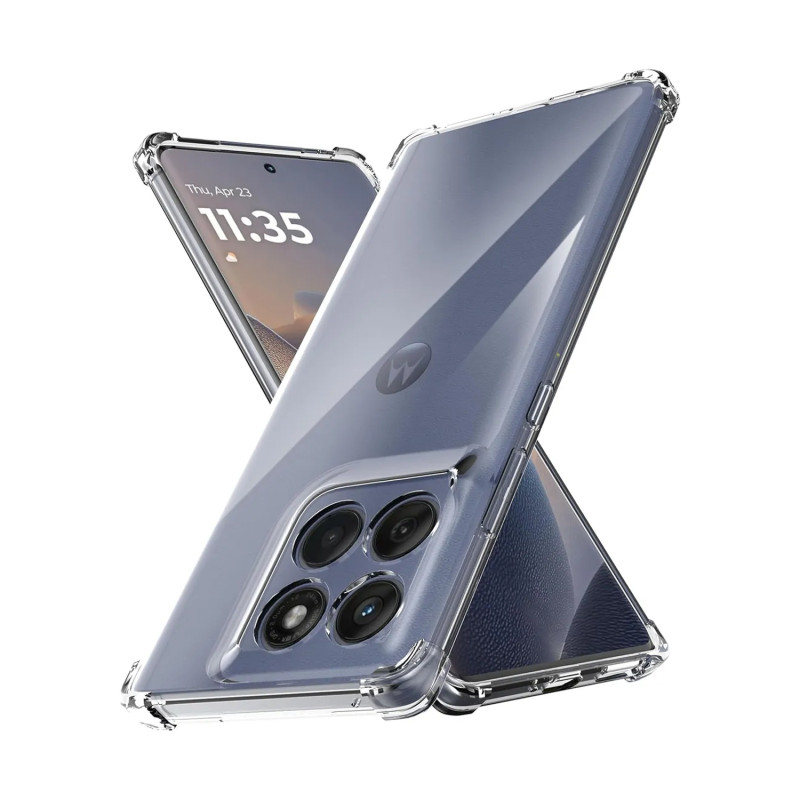 MOTO EDGE 60 / MOTO EDGE 60 FUSION - CASE GOMA TRANSP ANTISHOCK