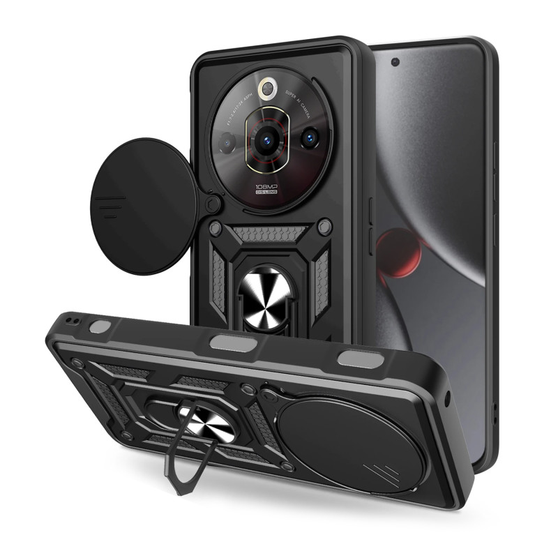 ZTE NUBIA FOCUS PRO 5G - CASE ANTISHOCK PARANTE CAM COVER NEGRO