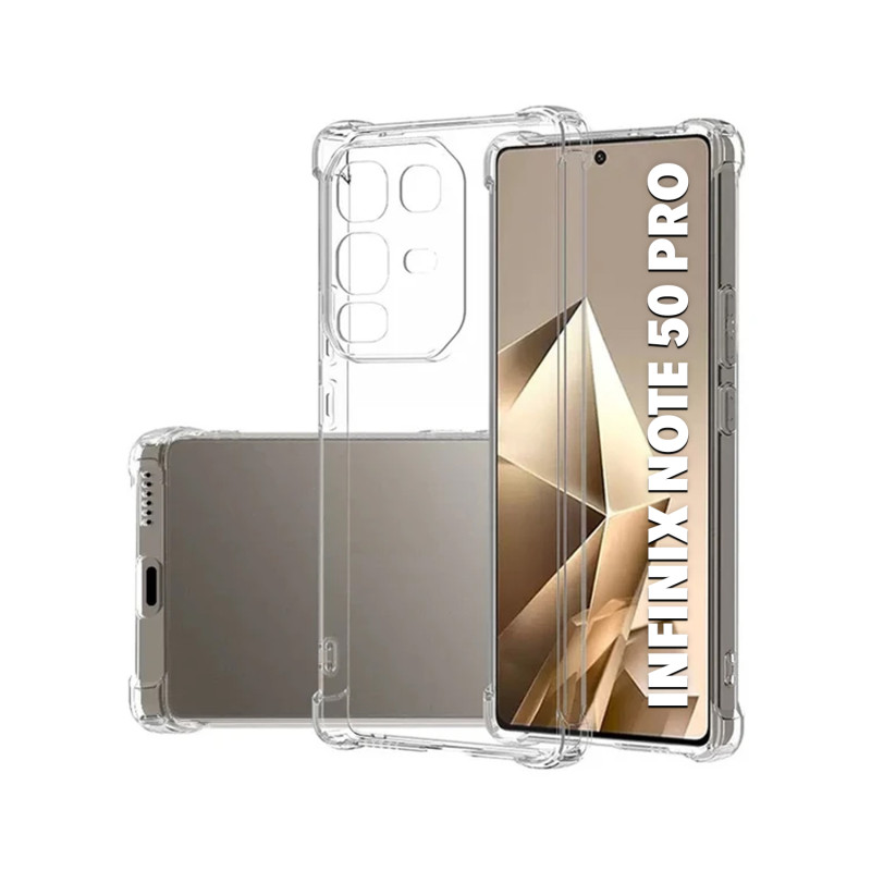 INFINIX NOTE 50 PRO - CASE GOMA TRANSP ANTISHOCK