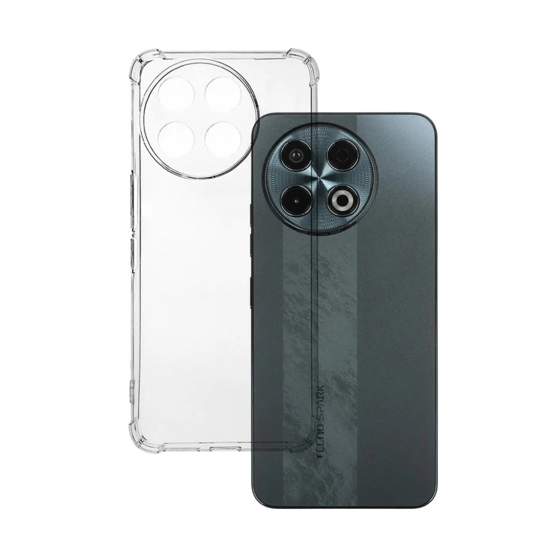 TECNO SPARK 30 PRO - CASE GOMA TRANSP ANTISHOCK