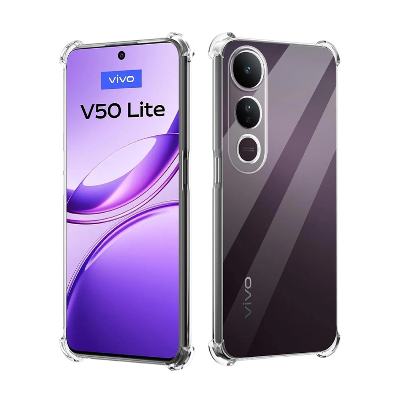 VIVO V50 LITE - CASE GOMA TRANSP ANTISHOCK