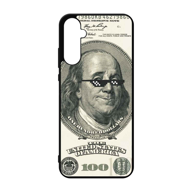 SAMSUNG A56 - CASE GOMA BILLETE DOLAR NEGRO