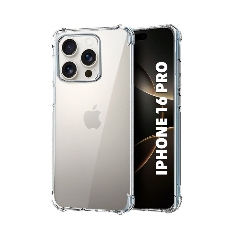 IPHONE 16 PRO - CASE GOMA TRANSP ANTISHOCK