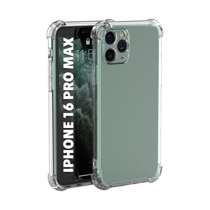 IPHONE 16 PRO MAX - CASE GOMA TRANSP ANTISHOCK