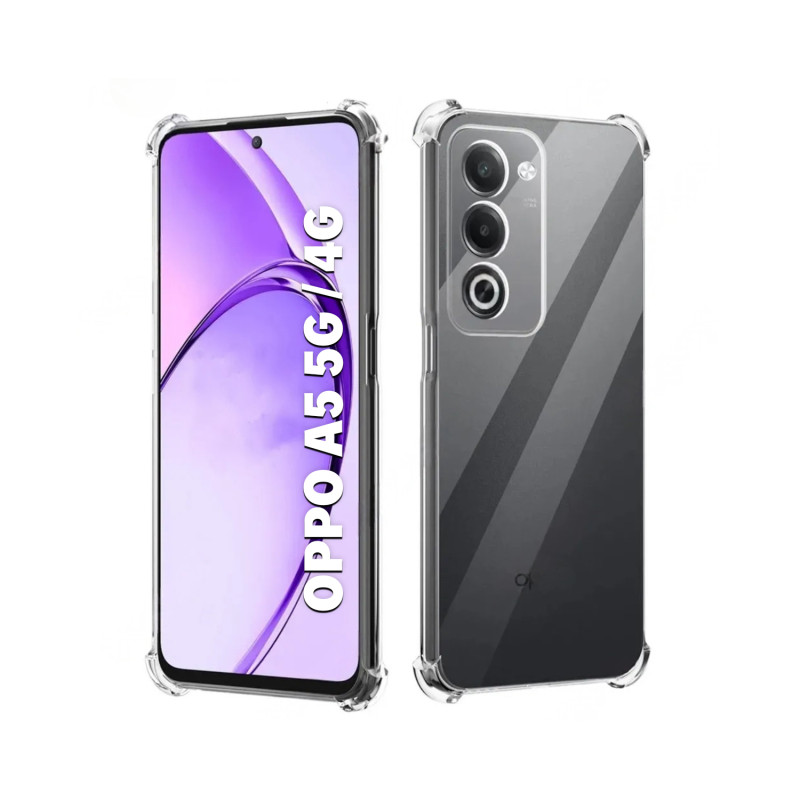OPPO A5 5G  OPPO A5 4G - CASE GOMA TRANSP ANTISHOCK