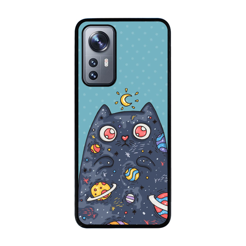 XIAOMI MI 12 MI 12S - CASE GOMA GATITO NEGRO