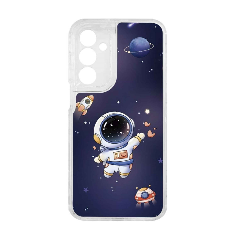 SAMSUNG A16 - CASE GOMA 360 ASTRONAUTA TRANSPARENTE