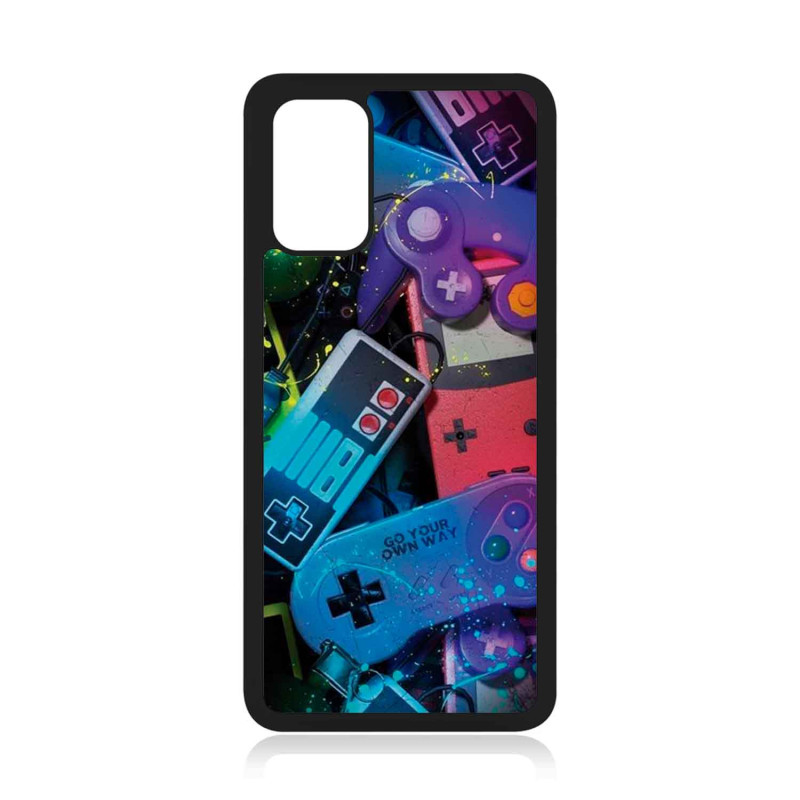SAMSUNG S20 PLUS - CASE GOMA VIDEOJUEGOS NEGRO