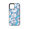 IPHONE 12 MINI - CASE GOMA KIRBY CYAN NEGRO