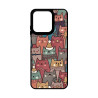 MOTOROLA G15 - CASE GOMA GATITOS NEGRO