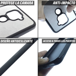 SAMSUNG A55 - CASE GOMA BILLETES ROSADO NEGRO